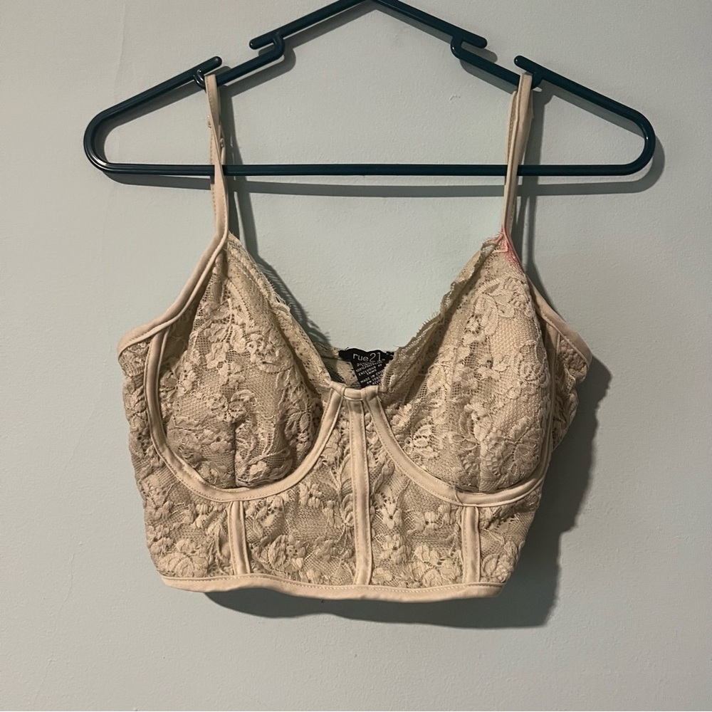 Urban Outfitters Sage Green Corset Top